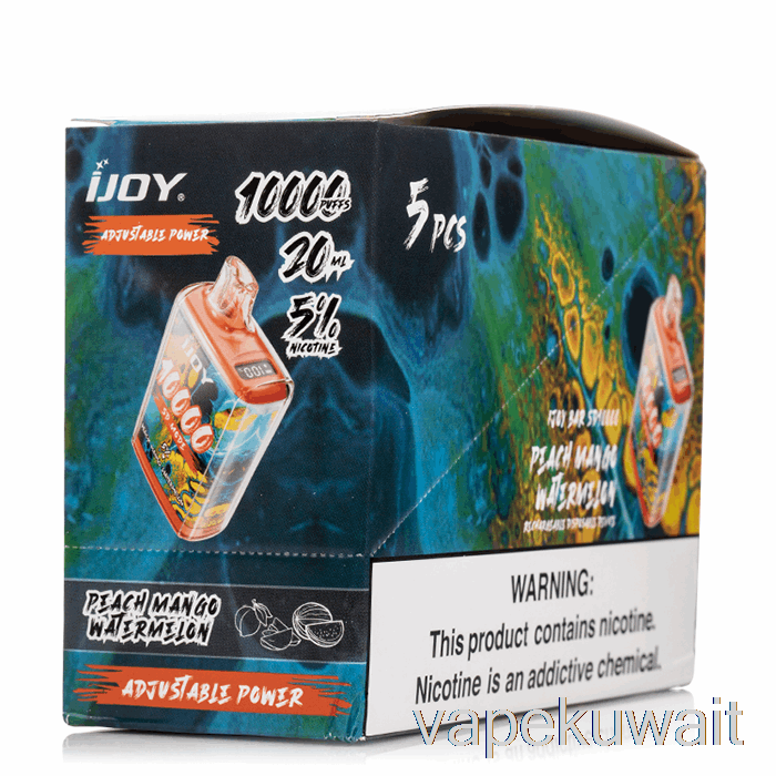 [5 عبوات] مجموعة كبسولات الـvape التي تستخدم لمرة واحدة من Ijoy Bar SD10000